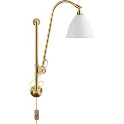 GUBI Bestlite BL5 Brass/White Semi Matt Wall light ∅ 16cm