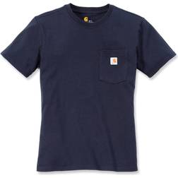 Carhartt Women's Loose Fit Heavyweight Short-Sleeve Pocket T-shirt - Navy