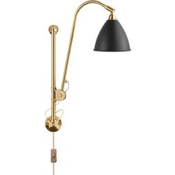 GUBI Bestlite BL5 Brass/Soft Black Semi Matt Wall light ∅ 16cm