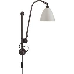 GUBI Bestlite BL5 Black Brass/Classic White Semi Matt Wall light ∅ 16cm