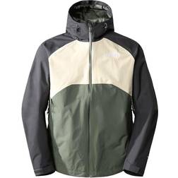 The North Face Stratos Hooded Jacket - Thyme/Gravel/Asphalt Grey