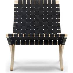 Carl Hansen & Søn MG501 Cuba Cotton Black/Oiled Lounge Chair 76cm