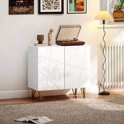 Homcom Storage Cabinet With Adjustable Shelf Sideboard