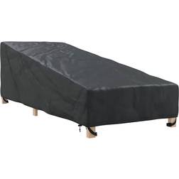 vidaXL Udendørs Møbelovertræk Sort 210 x 80 x 75 cm