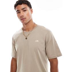 JJ Rebel T-Shirt With Chest Logo - Beige
