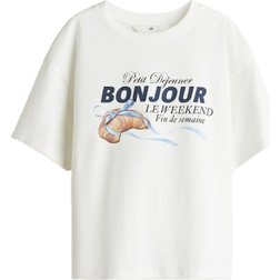 H&M Oversized Bomuld T-shirt - Hvid