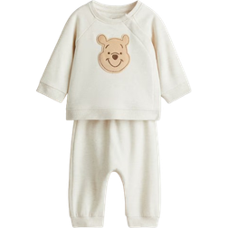 H&M Brumm 2-Delt Sett Med Applikasjoner - Cream/Ole
