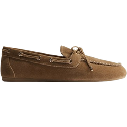 H&M Leather Driving Loafers - Dark Beige