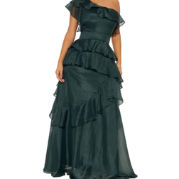 Fashion Nova Giselle Ruffle Gown - Hunter