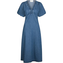 Neo Noir Illana Denim Dress - Blue