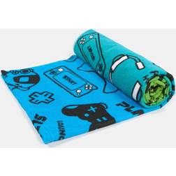 OHS Gaming Print Ombre Beach Bath Towel Green, Blue (152x71cm)