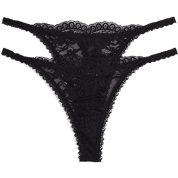 H&M Dame Tangatrusser Thong I Blonde - Sort