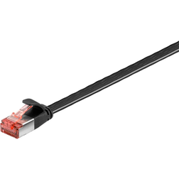 Goobay Flat RJ45 U/FTP Cat6 M-M Black 20m