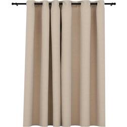 vidaXL Linen-Look Beige 245x290cm