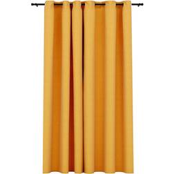 vidaXL Linen-Look Yellow 245x290cm
