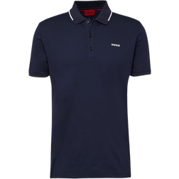 HUGO BOSS Dinoso Bluser T-shirts - Mørkeblå/Hvid