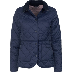 Barbour Deveron Quilted Jacket - Navy/Pale Pink