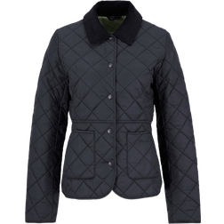 Barbour Deveron Quilted Jacket - Black/Olive