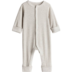 H&M Adjustable Fit Romper Suit - Light Beige (1194079007)