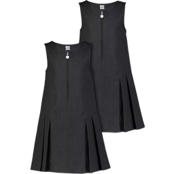 Tu Zip Through Pinafores 2-pack - Grey (135108334)