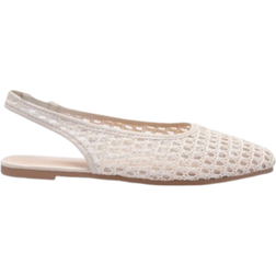 Shein Women's New High-End Fashion Comfortable Breathable Raffia Flat Shoes - Beige