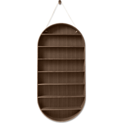 ferm LIVING Oval Dorm Smoked Oak Vägghylla 54cm