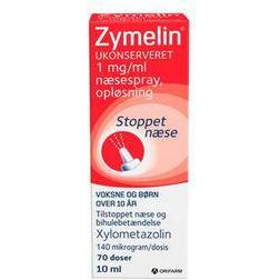 Zymelin Ukonserveret Næsespray 1 mg/ml 10 ml 10ml Næsespray