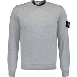 Stone Island Organic Cotton Fleece Sweatshirt - Dust Grey Melange