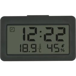 TFA Dostmann Kvarts Väckarklocka Grå Larmtider 60.2045.10