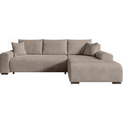 Fursell L-Form Ecksofa Nelly Cappucino Sofa 270cm 3-Sitzer