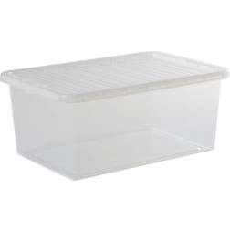 Wham Crystal Clear Transparent Storage Box 45L
