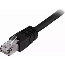 Deltaco F/UTP Cat6 RJ45 - RJ45 M-M Black 20m