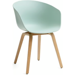 Hay AAC 22 Slate Blue/Water Based Lacquered Oak Armchair 79cm
