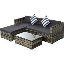 OutSunny 860-017V70 - Grey Outdoor Lounge Set
