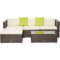 OutSunny 860-017BN - Brown Outdoor Lounge Set