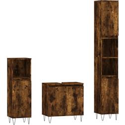 Berkfield Home 3 Piece Bathroom Cabinet Set (M2441356679911)