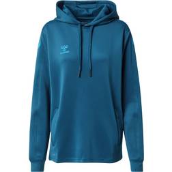 Hummel Core Xk Poly Sweat Hoodie Woman - Blue Coral