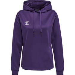 Hummel Core Xk Poly Sweat Hoodie Woman - Acai/White