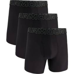 Under Armour Ua Performance Tech Mesh Solid 6 In 3Pk - Svart