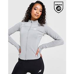 New Balance Logo Full Zip Top - Grå