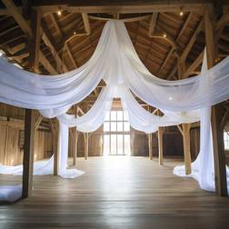 Shein Romantic 393 Inch White Sheer Draping Fabric