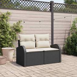 vidaXL 2-Personers Have Med Opbevaring Puder 124 x 62 x 69 cm Sofa