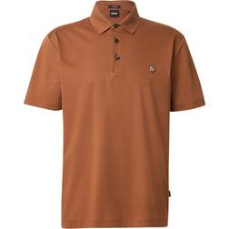BOSS C-Parris 01 Regular Fit Nikel Logo Cotton Polo Shirt - Brown