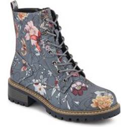 Pavers Wide Fit Lace-Up Ankle Boots - Grey