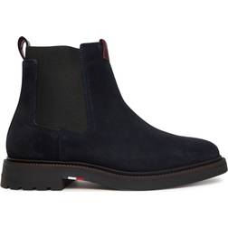 Tommy Hilfiger Comfort Suede Chelsea Boots - Blue