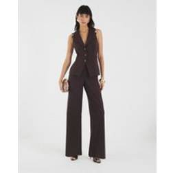 River Island Sleeveless Ruched Waist Jumpsuit - Brown