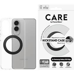 CARE by PanzerGlass Feature Case Transparent Black Kickstand Qi