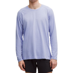 Lululemon Metal Vent Tech Langarmshirt Passform - Serene Blue/Dusty Lilac