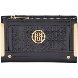River Island RR Monogram Embossed Mini Purse - Black