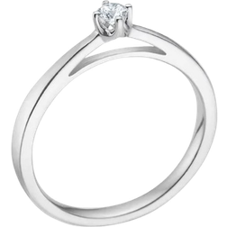 Mads Z Crown Ring Kt. Hvidguld m. 0,09 Ct Diamant 1641609